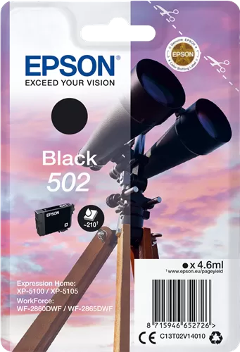 Cartucho Tinta Epson 502 Negro Original